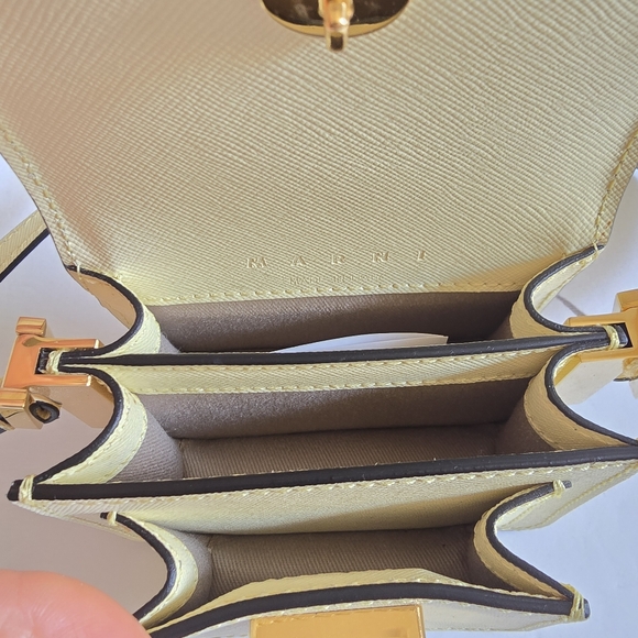 MARNI Nano Trunk Crossbody Bag Light Yellow - Picture 5 of 10